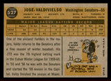 1960 Topps Baseball #527 Jose Valdivielso Senators NR-MT 542671
