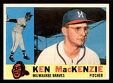 1960 Topps Baseball #534 Ken MacKenzie Braves NR-MT 542675