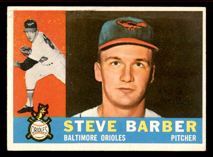 1960 Topps Baseball #514 Steve Barber Orioles EX-MT 542696