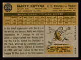 1960 Topps Baseball #516 Marty Kutyna A's EX-MT 542697