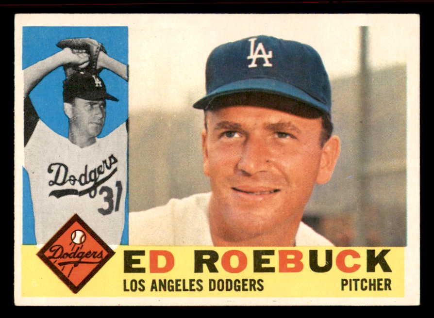 1960 Topps Baseball #519 Ed Roebuck Dodgers EX-MT 542699