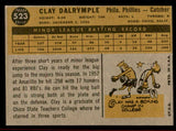 1960 Topps Baseball #523 Clay Dalrymple Phillies EX-MT 542702