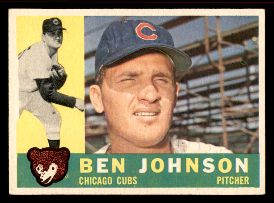 1960 Topps Baseball #528 Ben Johnson Cubs EX-MT 542704