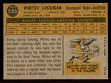 1960 Topps Baseball #535 Whitey Lockman Reds EX-MT 542706