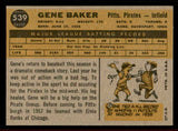 1960 Topps Baseball #539 Gene Baker Pirates EX-MT 542708