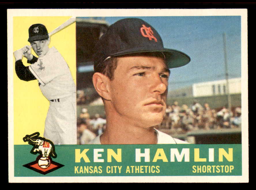 1960 Topps Baseball #542 Ken Hamlin A's EX-MT 542710