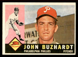 1960 Topps Baseball #549 John Buzhardt Phillies EX-MT 542713