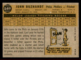 1960 Topps Baseball #549 John Buzhardt Phillies EX-MT 542713