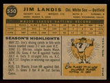 1960 Topps Baseball #550 Jim Landis White Sox EX-MT 542714