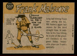 1960 Topps Baseball #557 Frank Malzone A.S. Red Sox EX-MT 542715