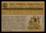 1960 Topps Baseball #508 Billy Consolo Senators VG-EX/EX 542721