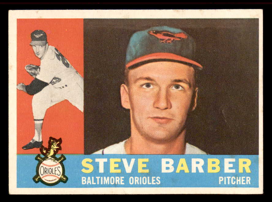 1960 Topps Baseball #514 Steve Barber Orioles VG-EX/EX 542724