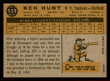1960 Topps Baseball #522 Ken Hunt Yankees VG-EX/EX 542730