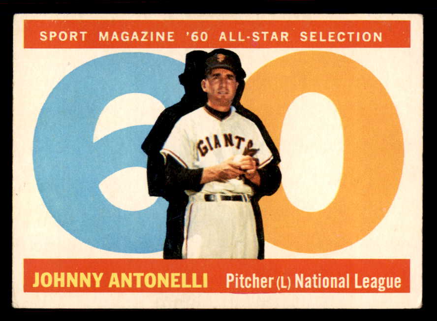 1960 Topps Baseball #572 Johnny Antonelli A.S. Giants VG-EX/EX 542735
