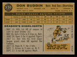 1960 Topps Baseball #520 Don Buddin Red Sox VG-EX 542736