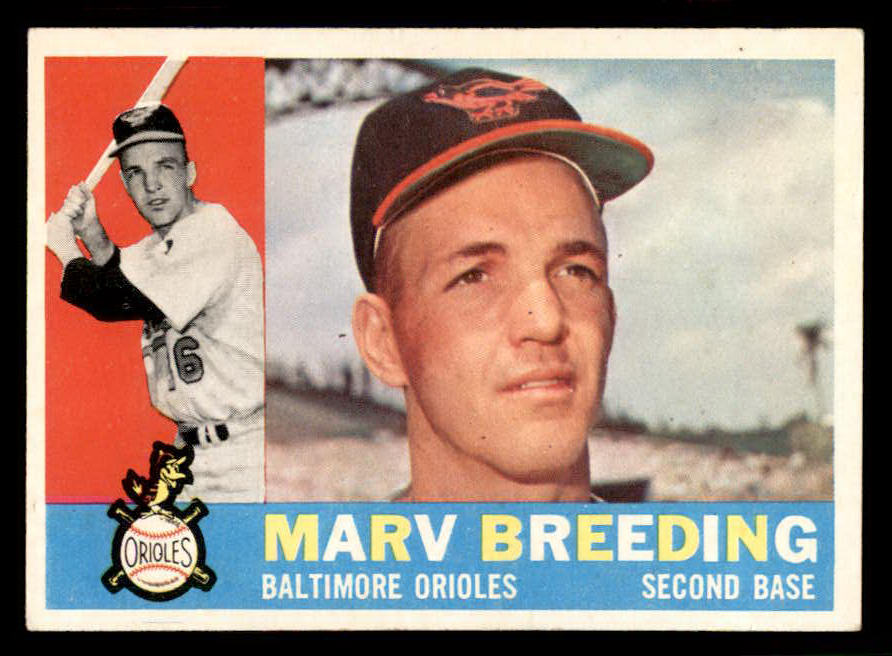 1960 Topps Baseball #525 Marv Breeding Orioles VG-EX 542739