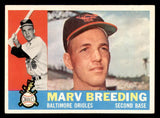 1960 Topps Baseball #525 Marv Breeding Orioles VG-EX 542739
