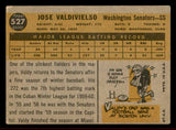 1960 Topps Baseball #527 Jose Valdivielso Senators VG-EX 542740