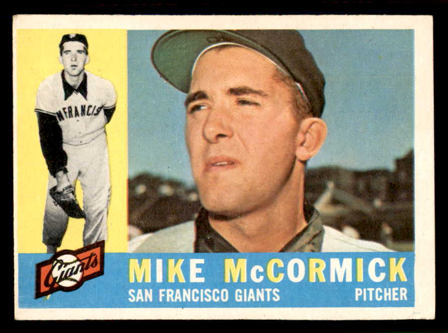 1960 Topps Baseball #530 Mike McCormick Giants VG-EX 542742