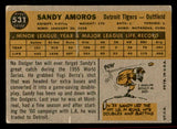 1960 Topps Baseball #531 Sandy Amoros Tigers VG-EX 542744