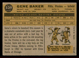 1960 Topps Baseball #539 Gene Baker Pirates VG-EX 542750