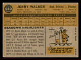 1960 Topps Baseball #540 Jerry Walker Orioles VG-EX 542751
