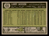 1961 Topps Baseball #535 Larry Jackson Cardinals NR-MT 542765