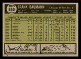 1961 Topps Baseball #550 Frank Baumann White Sox NR-MT 542773