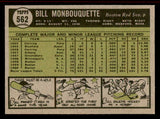 1961 Topps Baseball #562 Bill Monbouquette Red Sox NR-MT 542781