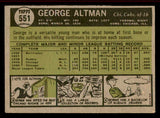 1961 Topps Baseball #551 George Altman Cubs VG-EX 542802