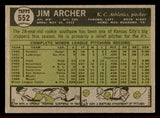 1961 Topps Baseball #552 Jim Archer A's VG-EX 542804