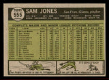 1961 Topps Baseball #555 Sam Jones Giants VG-EX 542805