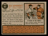 1962 Topps Baseball #563 Ken Aspromonte Indians EX-MT 542826