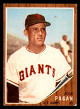 1962 Topps Baseball #565 Jose Pagan Giants EX-MT 542827
