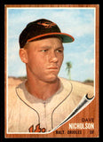 1962 Topps Baseball #577 Dave Nicholson Orioles EX-MT 542829