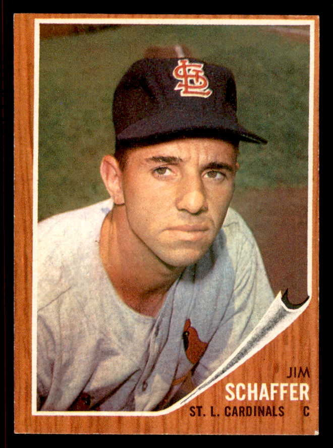 1962 Topps Baseball #579 Jim Schaffer Cardinals EX-MT 542830