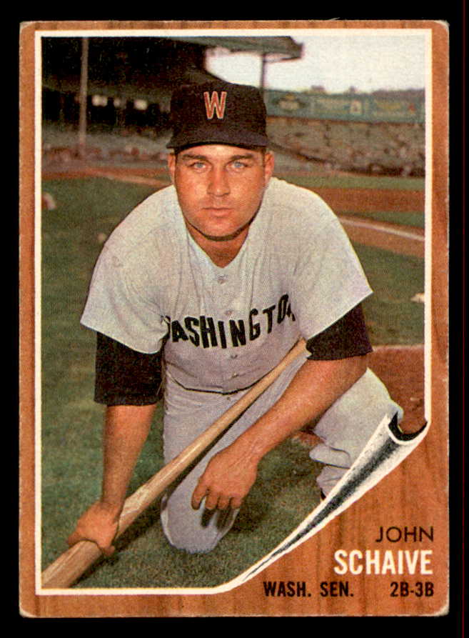 1962 Topps Baseball #529 John Schaive Senators VG-EX 542846