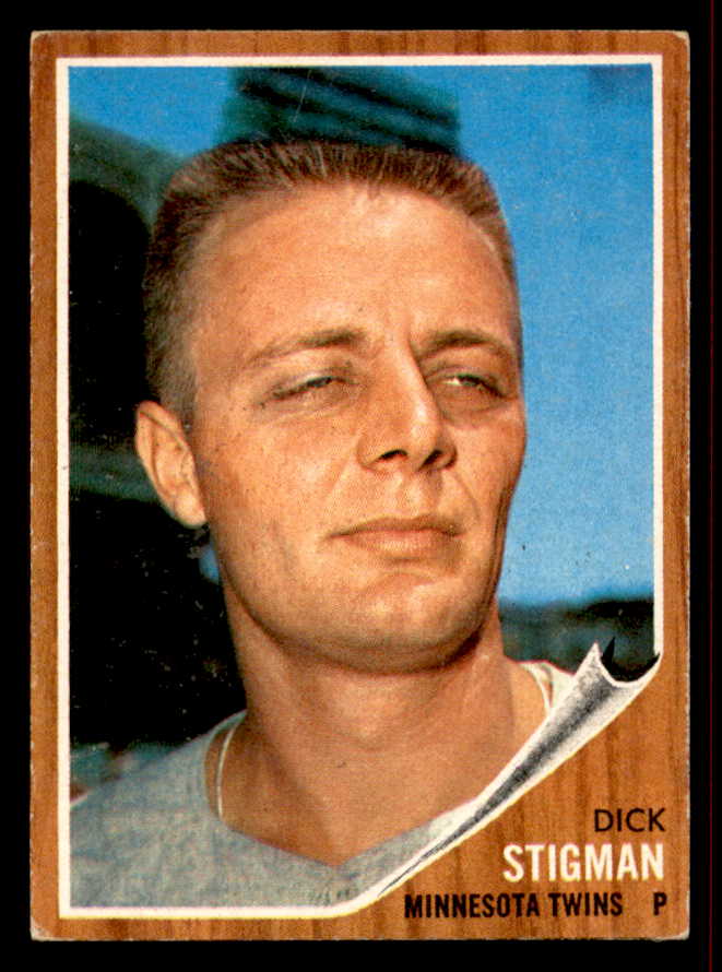 1962 Topps Baseball #532 Dick Stigman Twins VG-EX 542848