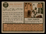 1962 Topps Baseball #555 John Buzhardt White Sox VG-EX 542854
