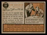 1962 Topps Baseball #568 Jim Golden Colt .45s VG-EX 542860