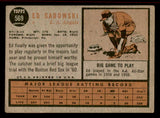 1962 Topps Baseball #569 Ed Sadowski Angels VG-EX 542861