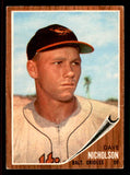 1962 Topps Baseball #577 Dave Nicholson Orioles VG-EX 542865