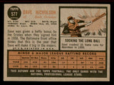 1962 Topps Baseball #577 Dave Nicholson Orioles VG-EX 542865