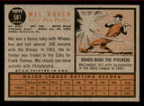 1962 Topps Baseball #581 Mel Roach Phillies VG-EX 542866