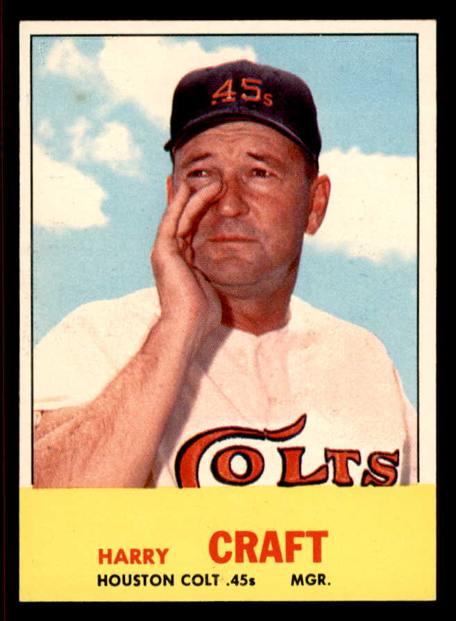 1963 Topps Baseball #491 Harry Craft Colt .45s NR-MT 542873