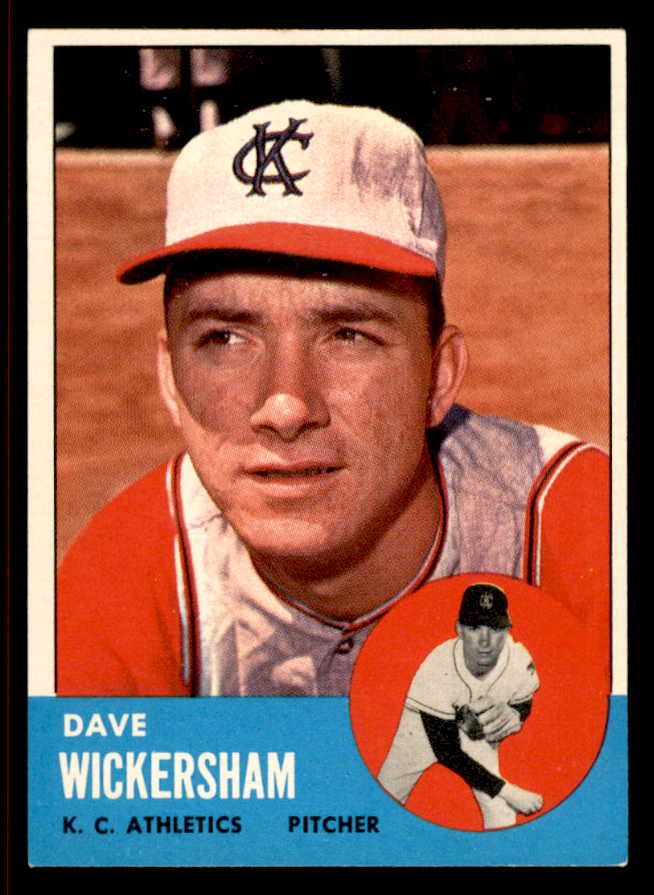 1963 Topps Baseball #492 Dave Wickersham A's NR-MT 542874
