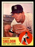 1963 Topps Baseball #507 Roland Sheldon Yankees NR-MT 542876