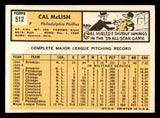 1963 Topps Baseball #512 Cal Mclish Phillies NR-MT 542877
