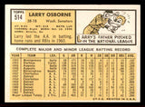 1963 Topps Baseball #514 Larry Osborne Senators NR-MT 542879