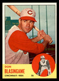 1963 Topps Baseball #518 Don Blasingame Reds NR-MT 542883
